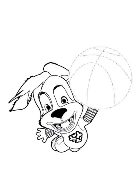 Раскраска дружок Барбоскин