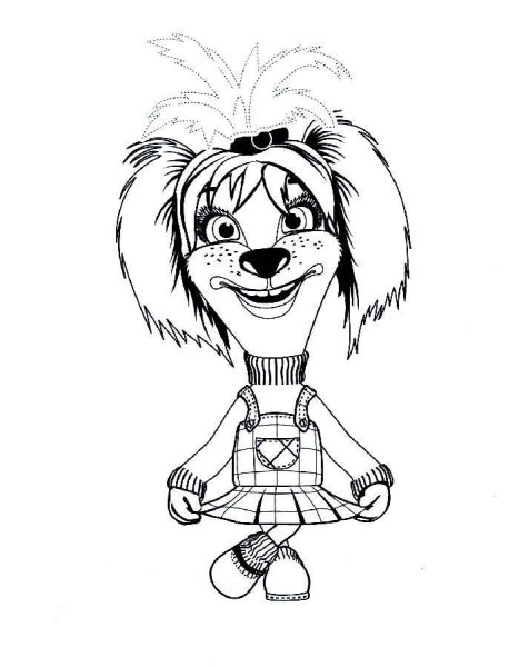 Раскраска Барбоскины Лиза