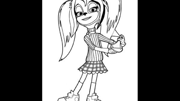 Роза из Барбоскиных раскраска