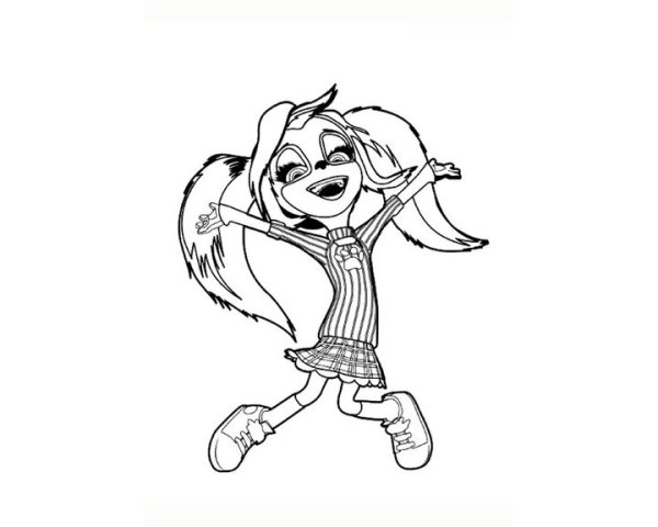 Раскраска Барбоскины роза