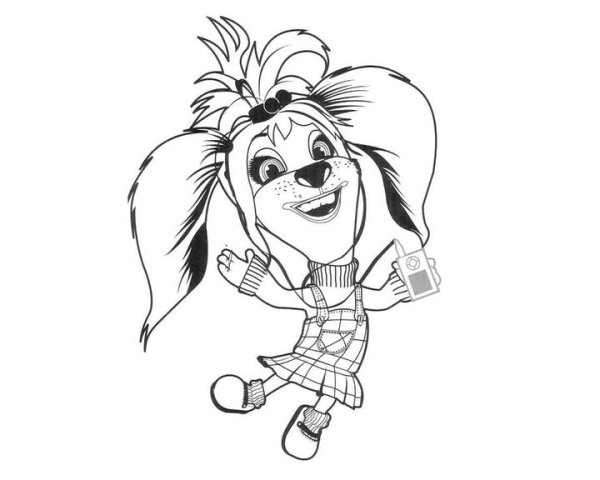 Раскраска Барбоскины Лиза