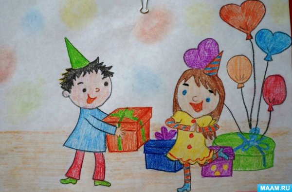 Подарок из детских рисунков