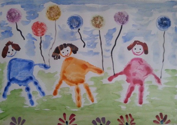 Рисование на тему семья