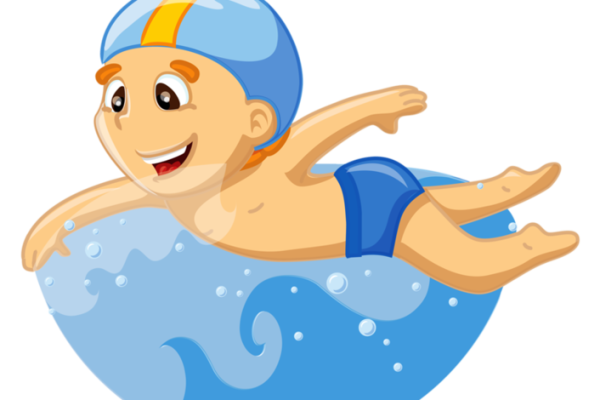Пловец мультяшный