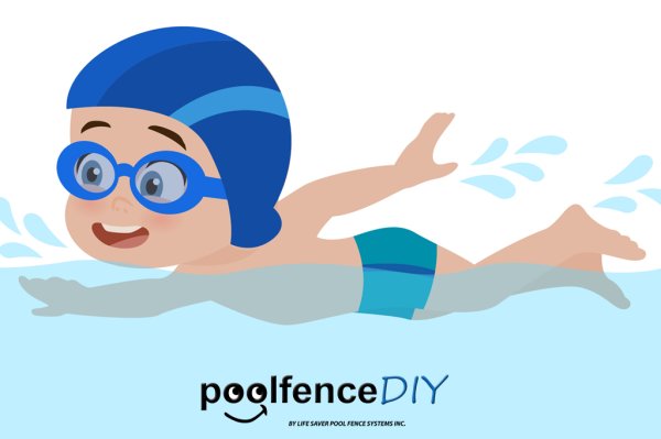 Пловец мультяшный