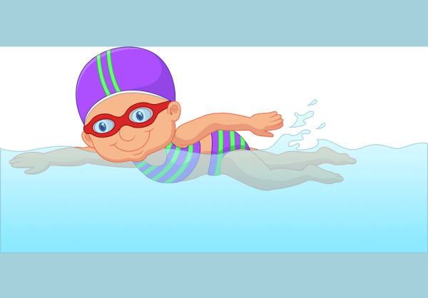 Плавание раскраска для детей