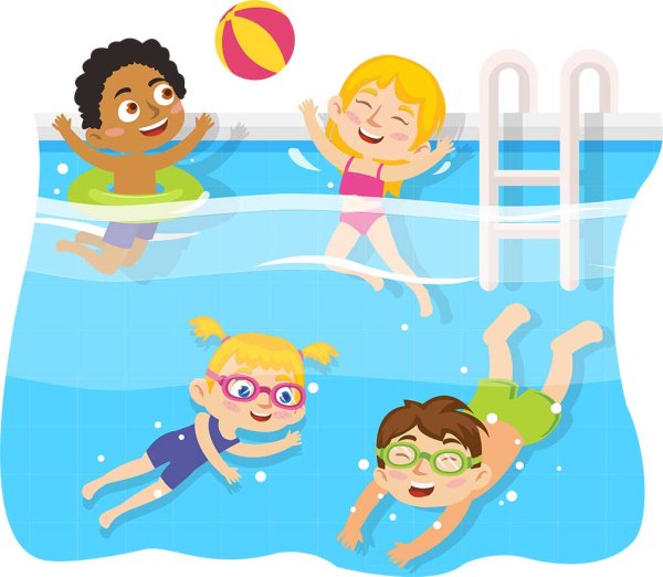 Плавание раскраска для детей