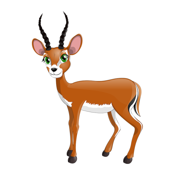 Антилопа Импала раскраска