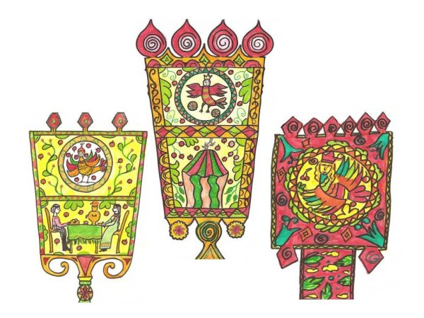 Рисование прялки