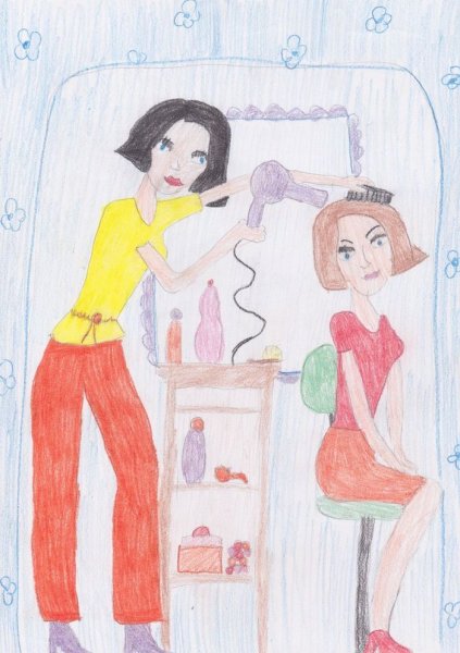 Профессия парикмахер рисунок