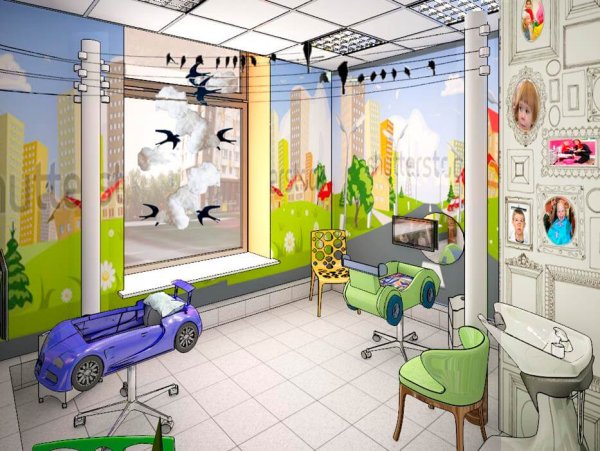 Планировка парикмахерской детской