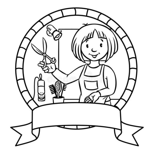 Рисунок на тему парикмахер