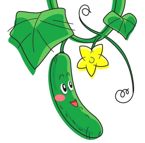 Огурцы мультяшные
