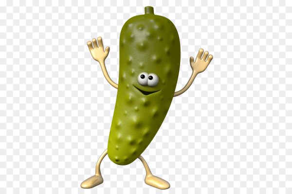 Огурец мультяшный