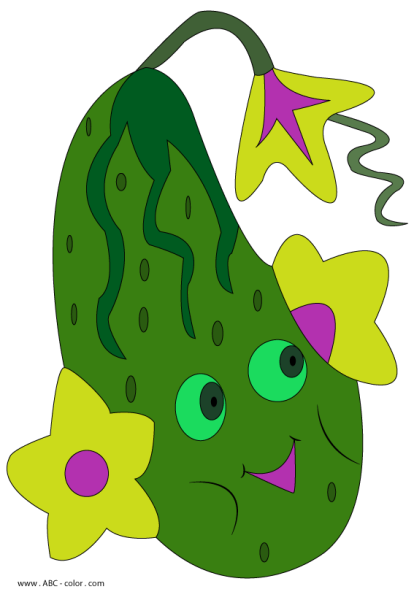 Огурец маска для детей