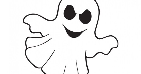 Привидение раскраска