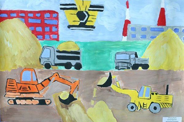 Детские рисунки ко Дню металлурга