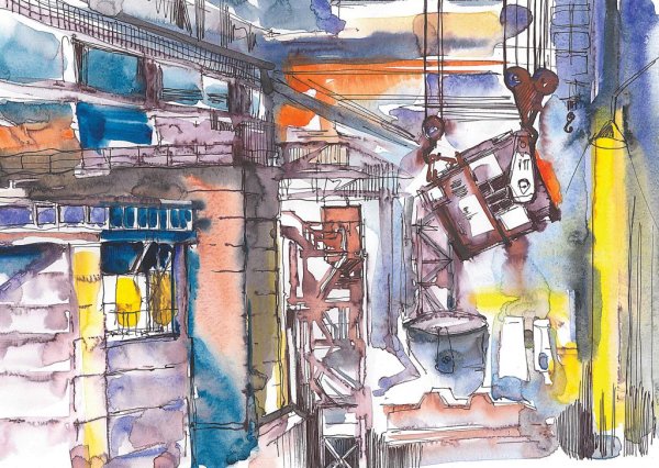 Детские рисунки ко Дню металлурга