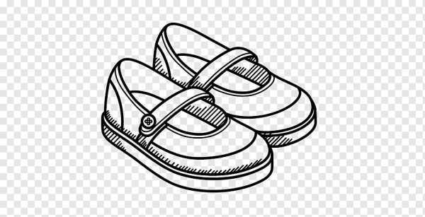 Контурное изображение обуви