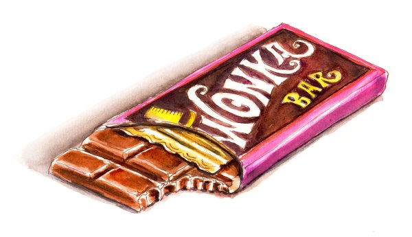 Нарисовать шоколадку