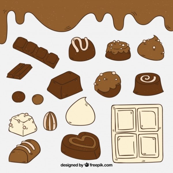 Шоколад векторный детям