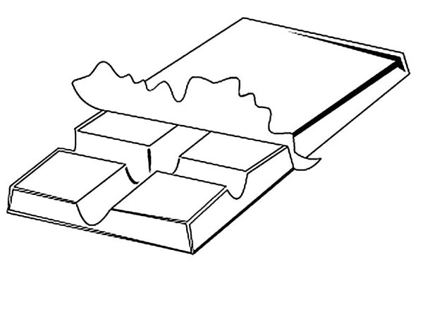 Раскраска шоколадка