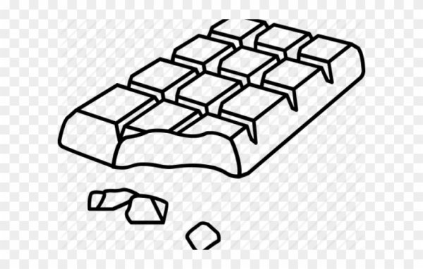 Раскраска шоколадка