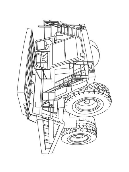 БЕЛАЗ-75710 самосвал раскраска
