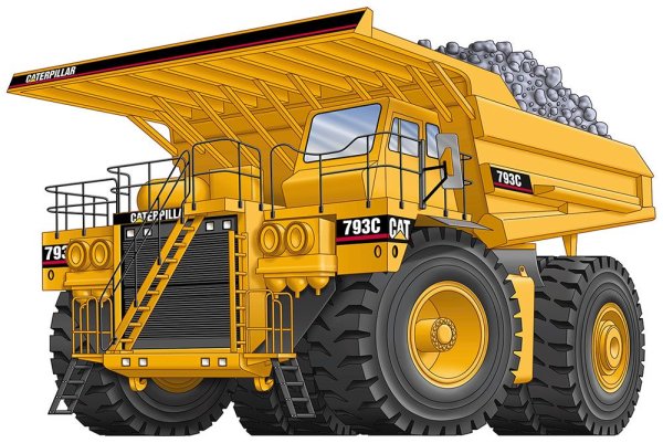 БЕЛАЗ 75710 рисунок