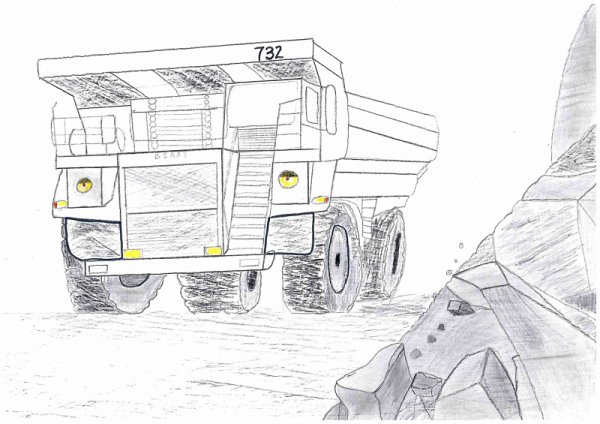 Угольный разрез рисунок