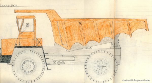 БЕЛАЗ рисунок