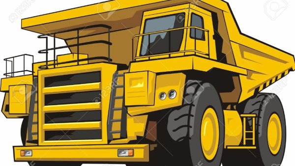 Карьерный самосвал вектор