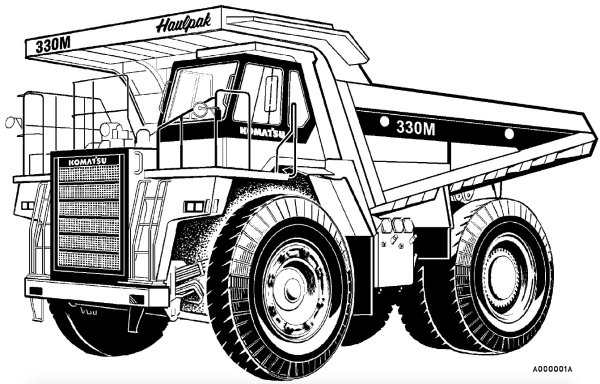 Самосвал Комацу чертежи 960