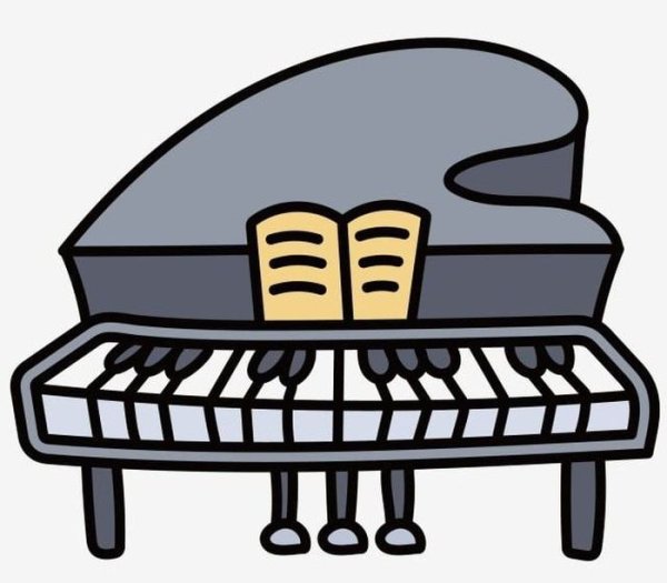 Пианино мультяшный