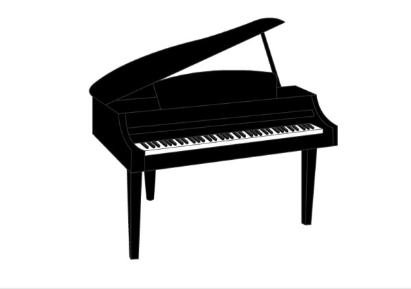 Пианино карандашом
