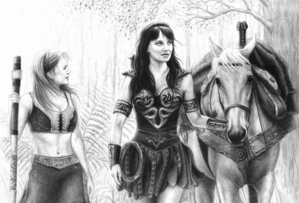 Тату Амазонка эскиз