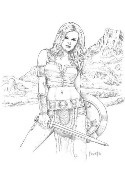 Амазонка на лошади