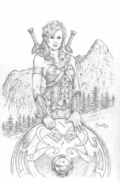 Амазонка наколка