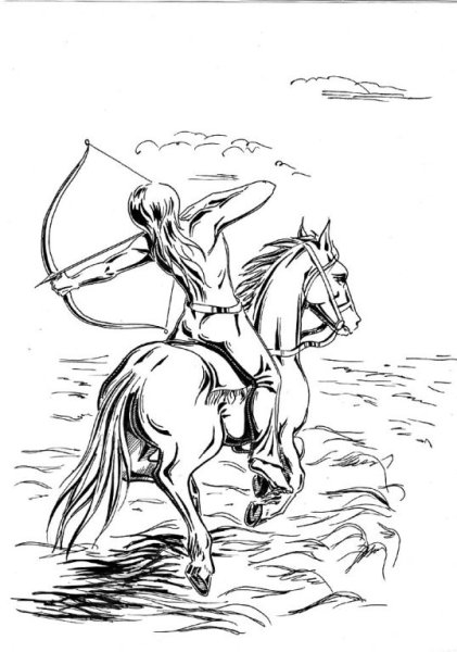 Эскизы амазонки