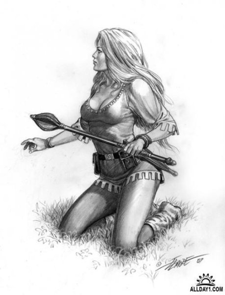 Богиня Диана воительница