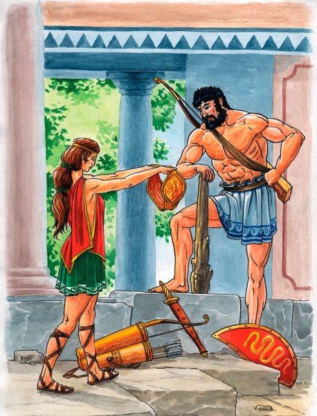 Эскизы амазонки