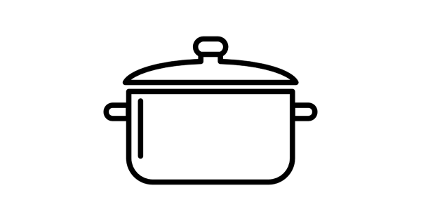 Кастрюля трафарет