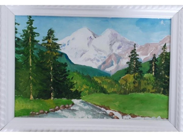 Гора Эльбрус рисунок