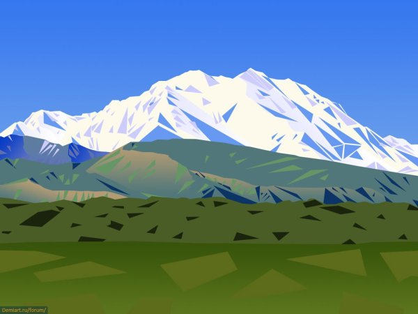 Стилизованные горы