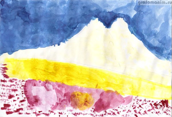 Детские рисунки Эльбруса