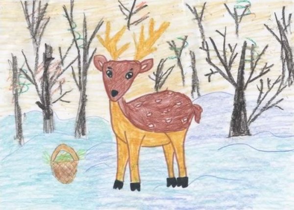 Рисование оленя в подготовительной группе