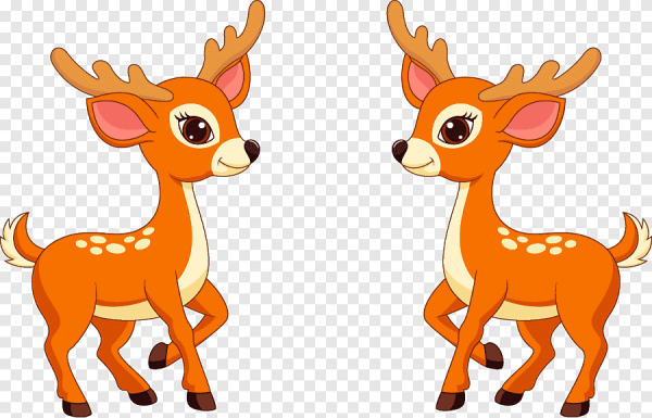 Олененок мультяшный