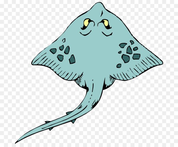 Мультяшные морские скаты