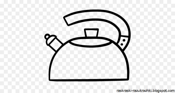 Чайник раскраска