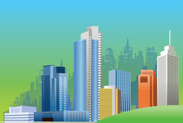 Мультяшные небоскребы